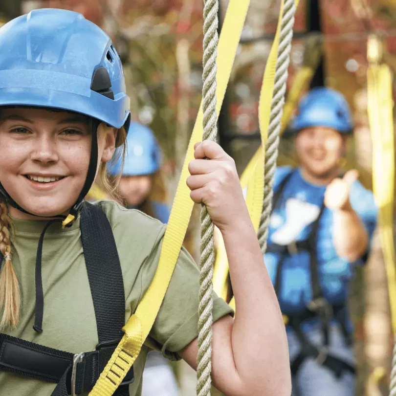 Girl at camp.